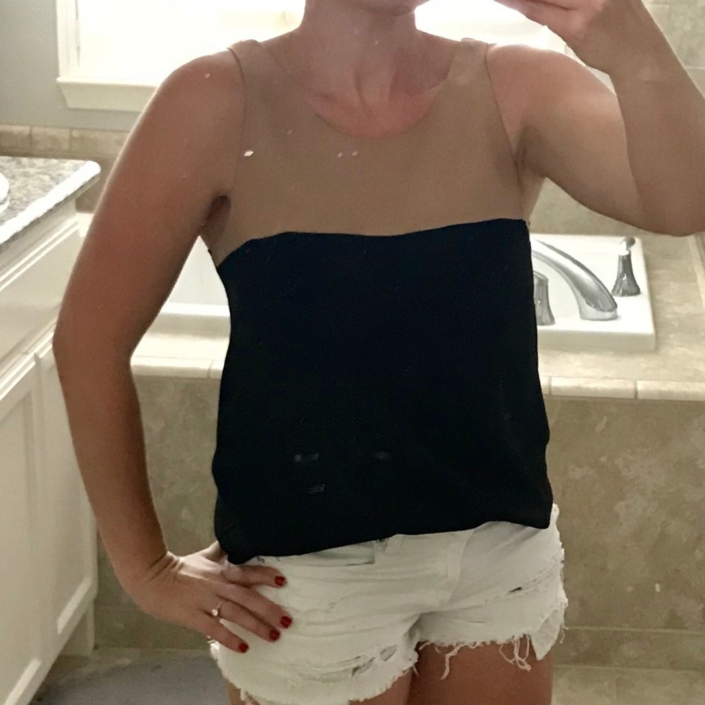 Tan and Black Tank Top - Picture 3 of 4